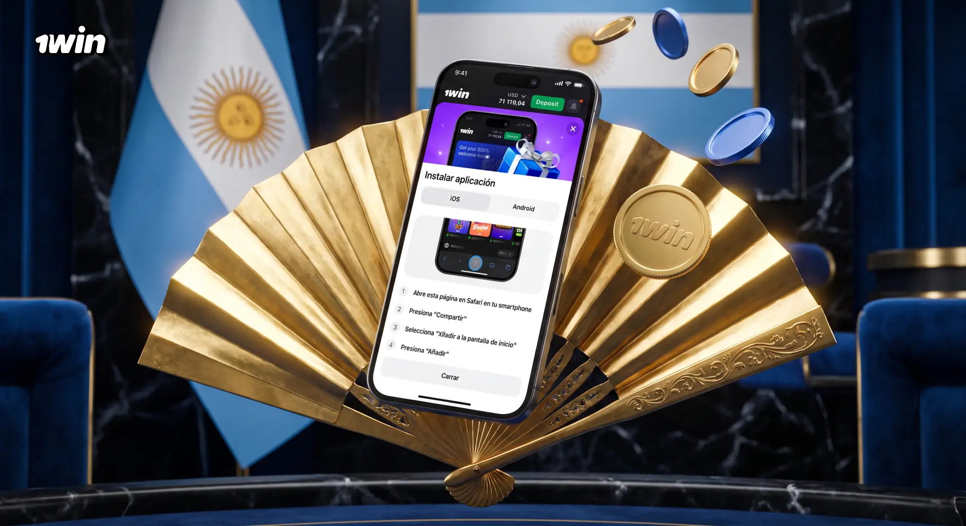 Descarga del archivo APK de 1win